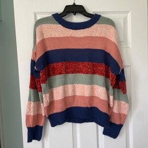 Warm and Cozy Lifestyle striped sweater - Size M